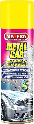 AV RICAMBI cera auto METAL CAR MA-FRA superveloce facile da utilizzare lucida effetto specchio spray 500ML