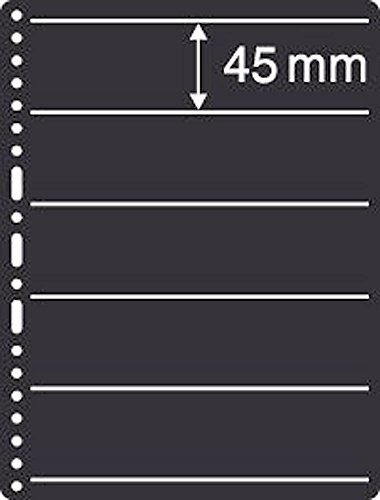 Feuilles Prinz-System 6775 insertion double face premium à 5 compartiments de 45 mm