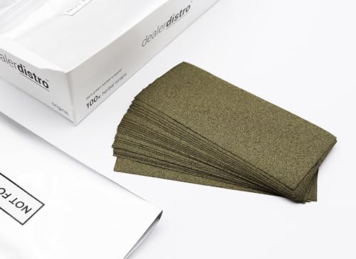 Dealer Distro Natural Hemp Wraps | Bulk Packed Flat | 4 pouches with 25 wraps each | 100 wraps per box