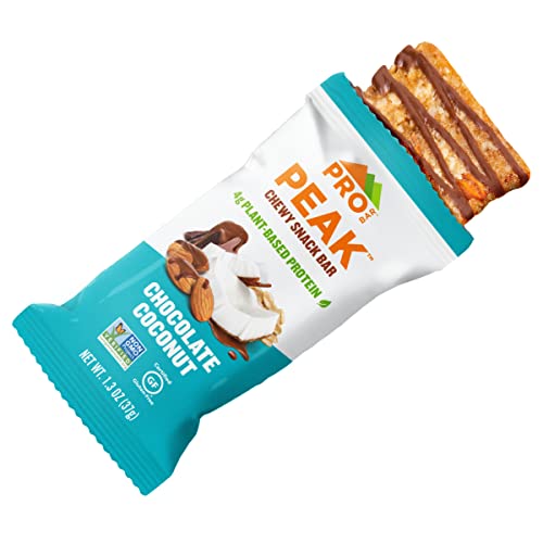 Probar - Peak Bar, Chocolate Coconut Snack Bars, 4G Protein, Non-Gmo, Gluten-Free (Pack Of 12) #TOP2