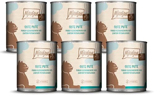 MjAMjAM - premium wet food for dogs - blanched chicken with delicious carrots in sauce, pack of 6 (6 x 380 g), grain-free with extra meat
