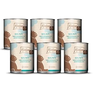 MjAMjAM - Cibo Umido Premium per Gatti - Puro Piacere di Carne - Tacchino, Confezione da 6 (6 x 800 g), Senza Cereali con Carne Extra