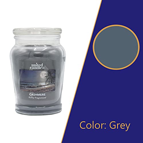 United Candle Cashmere Jar Candle - 12Oz | Scented Candles | Richly Fragranced | Made In Usa, Orange,Violet,Brown #TOP2
