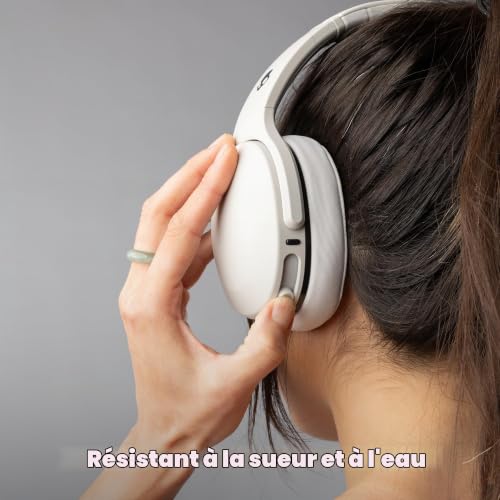 Skullcandy Crusher 540 Active Wireless Bluetooth Headphones with Multi-Sensory Bass, Noise Isolating Over-Ear Fit, Sweat and Water Resistant, 40 Hours Battery, Microphone for iPhone Android - Concrete