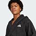 adidas Unisex Hooded Bathrobe Robe, Black, M