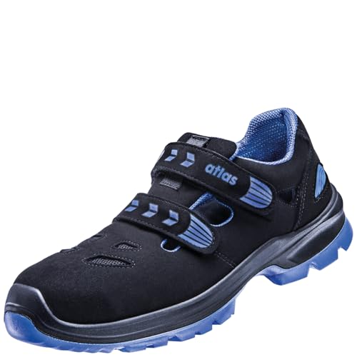 Atlas SL 465 XP Blue ESD Sicherheitschuhe Arbeitsschuhe für Herren und Damen S1P leicht, dynamisch, Aluminiumkappe Weite 10 Größe 44