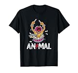 Disney The Muppets Animal Rock And Roll Drums Graffiti Logo T-Shirt