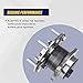 KUSATEC 512332 Rear 2PCS Wheel Bearing and Hub Assembly Compatible with Chrysler 200 2011-2014/Sebring 2007-2010;Dodge Avenger 2008-2014/Caliber 2007-2012;Jeep Compass Patriot 2007-2017, 5 Lug w/ABS