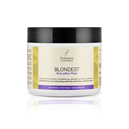 Profesional Cosmetics Mascarilla Para Cabello Rubio, 500 ml, Pack de 1