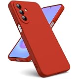 Oududianzi - Cover per Samsung Galaxy A27 5G Silicone Liquido, Rosso