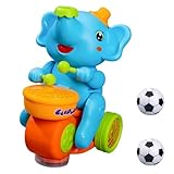 Évitement des obstacles à la roue au cardan: L'exploration aventureuse est facilitée avec la conception d'évitement des obstacles à la roue de cardan..Cette caractéristique intelligente permet à l'éléphant de changer de direction seul lors de la rencontre des obstacles, encourageant les tout-petits à participer à un jeu imaginatif!.Jouets musicaux pour les tout-petits 1-3 jouets pour bébé