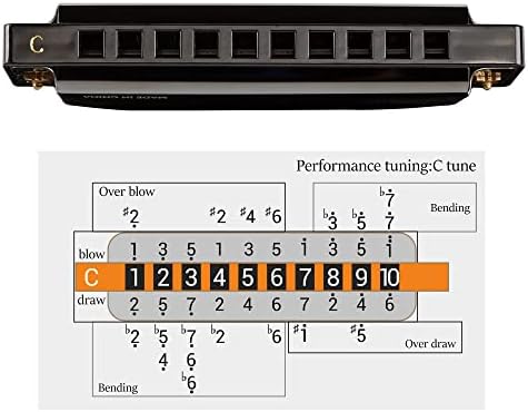 JDR Harmonica C, Harp 10-Hole Diatonic Blues, for Kids Beginners Adults - View 5