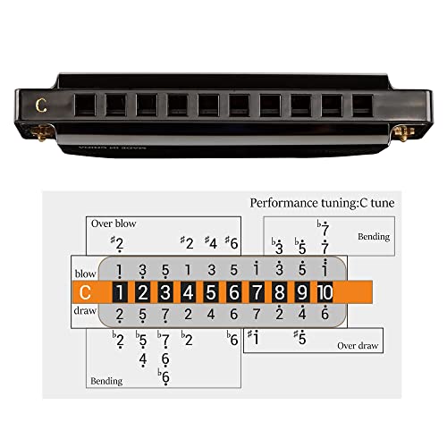 JDR Harmonica Set of 7 Key of C D E F G A Bb 10 Holes 20 Tones Blues Harp Diatonic Mouth Organ armonica with EVA Protective Case for Adults Kids Beginner Professional Intermediate Student Gift Black - Les Beatles, Paul McCartney, John Lennon, RIngo Starr, George Harrison JDR Harmonica Set of 7 Key of C D E F G A Bb 10 Holes 20 Tones Blues Harp Diatonic Mouth Organ armonica with EVA Protective Case for Adults Kids Beginner Professional Intermediate Student Gift Black – Image 6