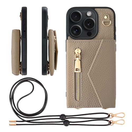 HANATORA for iPhone 15Pro �P�[�X �V�����_�[ �{�v �V�������N���U�[ �ϏՌ� �X�}�z�P�[�X �X�}�z �V�����_�[�X�g���b�v �t�� �t�@�X�i�[ �X�}�z�V�����_�[ �J�o�[ �J�[�h�|�P�b�g �J�[�h���[ ���K���� �O���[�W�� BPCGZ-1