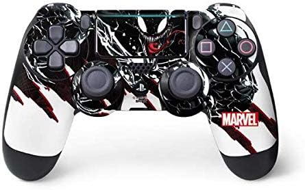 Skinit Decal Gaming Skin for PS4 Pro/Slim Controller - Officially Licensed Marvel/Disney Venom Slashes Design