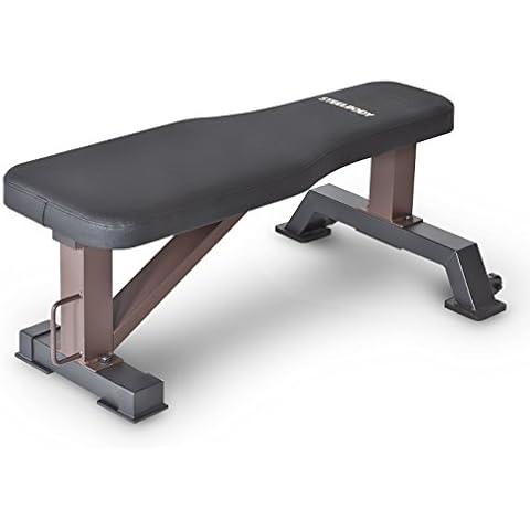 SteelBody Unisex - Adult STB-10101 Weight Bench - Brown/Black Cover