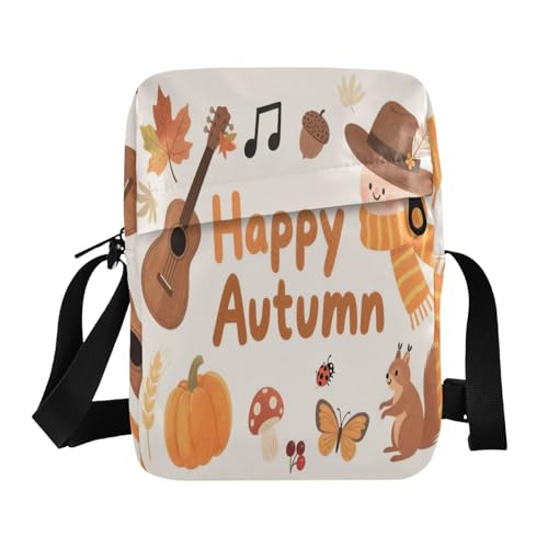 messenger bag for women Shoulder Bag For Woman small crossbody purse Adjustable Strap for work work - Happy Autumn Music