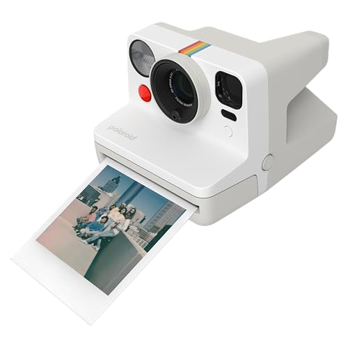 Image of Polaroid Now 3rd Generation I-Type Instant Film Camera - Pebble White - Camera Only No Film (9155)