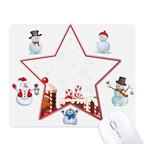 Tapis de souris Noël train de festival et étoile, cadeau idéal de fin d'année