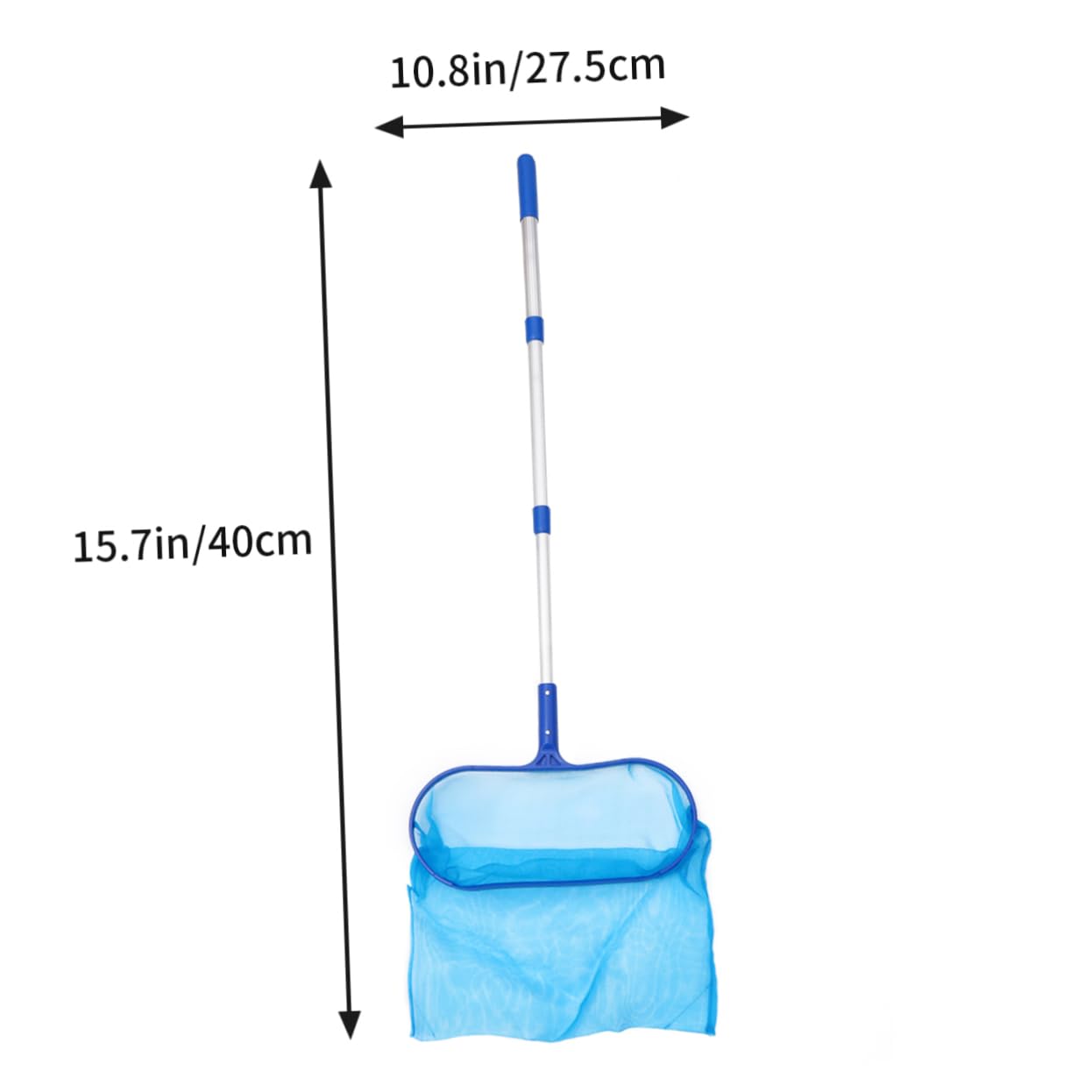 UKCOCO Red de Limpieza para Piscina 3x35 Cm Azul con Varilla Extensible