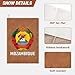 Coat of Arms of Mozambique Mozambican Flag Emblem Leather Journal for Men Women 100 Pages A5 Ruled Notebook Lined Notepad for Drawing Writing Note Taking Travel Diary for Work School Teachers Students