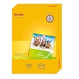 papel fotografico kodak 10x15 Tamaño del papel: A6 Kodak K5740-097 - Papel fotográfico para impresoras de inyección de Tinta (100 Hojas, A6, 10 x 15 cm, 180 g)