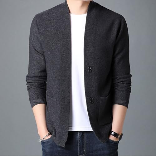 Men's Comfort Knitted Cardigan Solid Sweater Open Front Knitwear Spring Fall Sweater Casual Slim Fit Outdoor Sweaters3