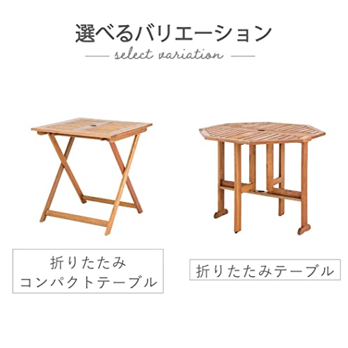 武田コーポレーション 南国家具 【バタフライ・ガーデン・南国風・テーブル】 折りたたみテーブル 90.5×71.5 ブラウン MA-T6 3枚目