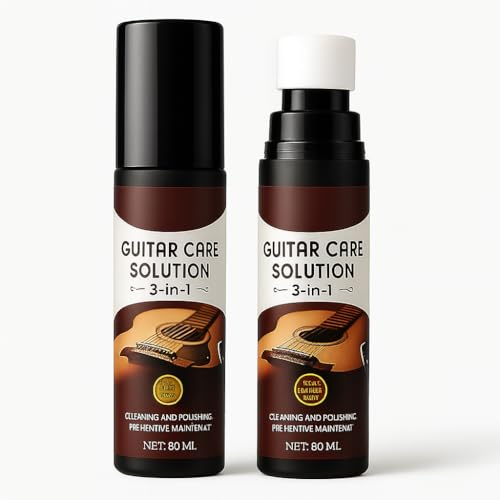 Guitar Fretboard Cleaner & Polish Care Oil for Acoustic & Electric Instruments | 3-in-1 String Lubricant, Fretboard Conditioner for Guitar, Bass, Ukulele, Violin | Guitar Tools, Accessories & Gifts