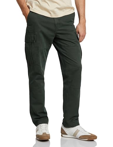 Image of Symbol Premium Men's Regular Fit Washed Cargo Pants (Pure Cotton | Relaxed Fit)