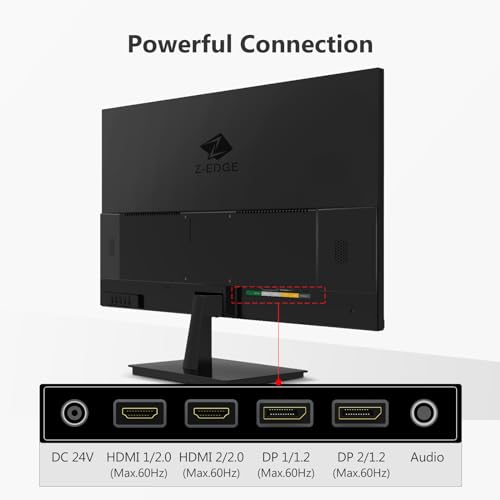 Z-Edge 4K Monitor, 28inch IPS Monitor Ultra HD 3840x2160 IPS Gaming Monitor, 300 cd/m², 60Hz Refresh Rate, 4ms Response Time, U28I4K by Z Z-EDGE - Image 6