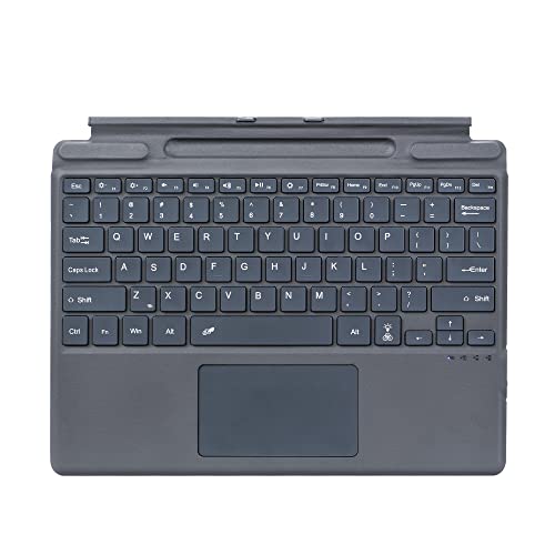 Type Cover for Microsoft Surface Pro 8 9 10 X or 11 Portable Slim Wireless Keyboard with Touchpad Tablet Keyboard (black No Backlit)