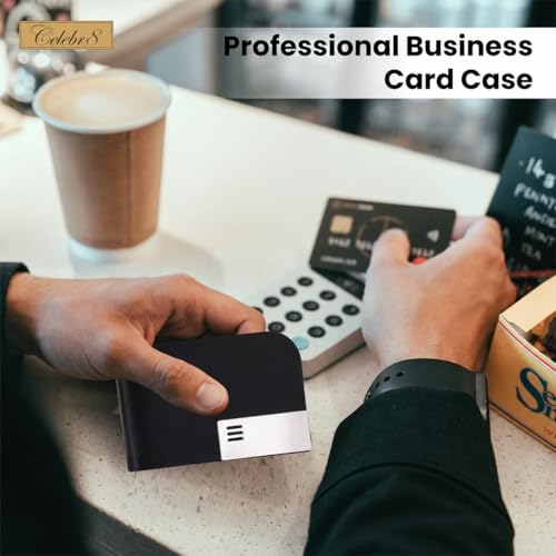 Image of Celebr8 Premium Corporate Gift Set | Metal Pen, Keychain & Card Holder Combo | Executive Office Desk Accessories for Men & Women | Employee Appreciation, Client & Boss Gift | Gift for Dad, Father
