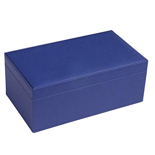 Double 9 Large Black Domino Set - Estuche azul miniatura 2