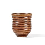 Material: Madera Xacxl 50ml Natural Copa Vaso de Vino de Madera Botella de Agua con Revestimiento de Porcelana Taza de té Vasos Especial Copa de Vino sin pie
