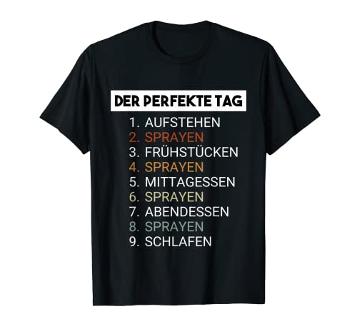 Homme Le spray parfait jour – Boîte de grafitti Street Art Hip Hop T-Shirt