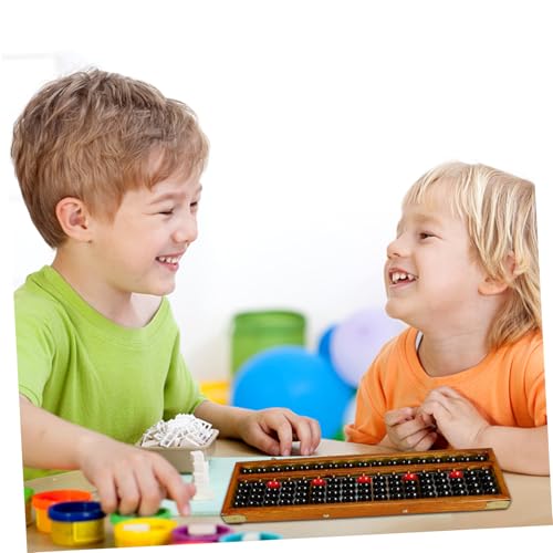 Ábaco antiguo de madera chino Mipcase con columnas robustas para estudiantes 5
