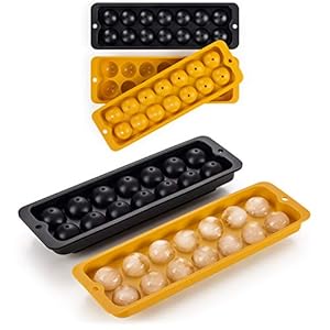 Blumtal 2x ijsblokjesvorm siliconen – 28 ​​ijsklontjes herbruikbaar, elk ijsklontje is 3,0 cm groot, ronde ijsklontjes…