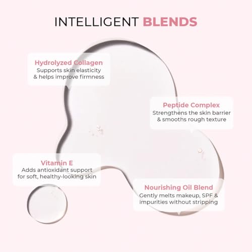 Image of Conscious Chemist Collagen Glow Ultra Light Oil Cleanser | 50ml Makeup Remover & Nourishing Oil Cleanser with Hydrolyzed Collagen & Peptides | Improves Elasticity, Smooths Texture & Supports Skin Barrier | For Men & Women, All Skin Types | Pack of 2