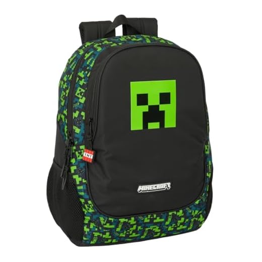 MINECRAFT TNT - Mochila Escolar Infantil, Ideal para Niños de Diferentes Edades, Cómoda y Versátil, Calidad y Resistencia, 32x16x44 cm