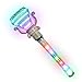 ArtCreativity Multi-Color Spinning Diamond Wand with LED Handle, 13.5 Inch Light Up Princess Wand for Kids, Fun Pretend Play Prop, Batteries Included, Birthday Gift for Boys & Girls- Colors May Vary