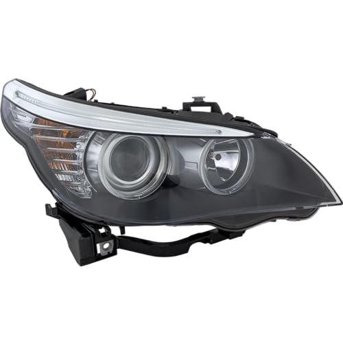 Garage-Pro Passenger Side Headlight Compatible with BMW 528i 2008-2010, 528xi 2008, 528i xDrive 2009-2010, Halogen, For Models without HID/Xenon Headlight