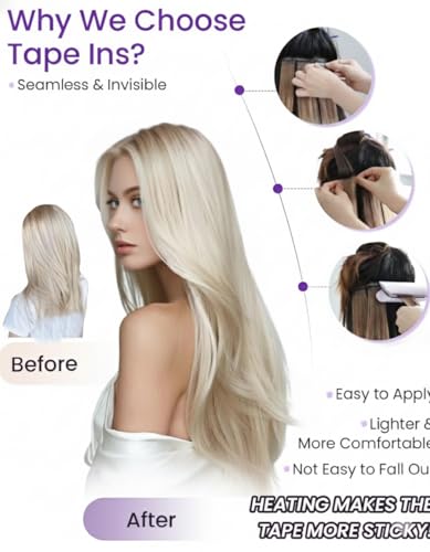 Image of LaaVoo Tape in Extensions Ultra thin Tape Base Provide a Natural Feel | 20 Inch 50g 20Pcs, Mocha Black, Tape in Hair Extensions Real Human Hair, Remy Hair, for Black Women Adding Length & Volume