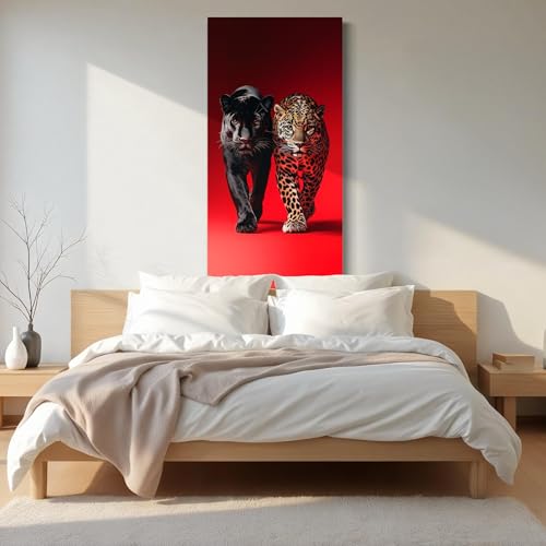 Affiches de photographie animalière Panthère noire et grand félin 60x120