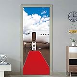 MATERIAL DEL CARTEL DE LA PUERTA: PVC impermeable, fácil de limpiar la superficie, capa de forro autoadhesivo, más fácil de adherir a la pared de la cocina o la pared del baño, desmontable, duradero, resistente a la presión, resistente a los impactos y a la humedad.