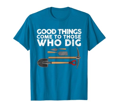 Funny Archaeology for Men Women Anthropology Archaeologist T-Shirt, Men, Sapphire Blue, Small