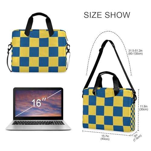 Maletín para portátil 15.6" amarillo y azul miniatura 5