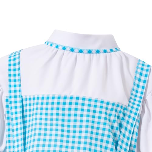 Disfraz Completo Princesa Cuadro Azul 5-6 Años Niñas miniatura 3
