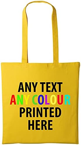 Personalised Tote Shopping Bag Cotton Gym Beach Bridesmaid Hen Do Wedding Custom Tote Bag - Any Text | Any Colour