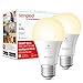 Sengled Alexa Glühbirnen E27, WLAN Smart Lampe LED Kompatibel mit Alexa/Google Home, 8.8W Dimmbar Alexa Lampen, Warmweiß Glühlampen 60W-Äquivalent 806LM 2700K 2 Stück